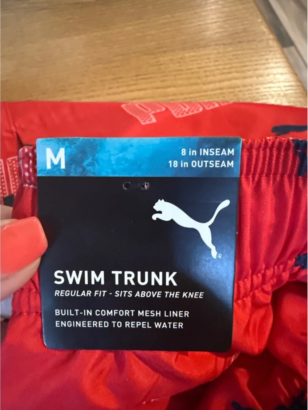 Puma Mens Medium Swim Trunks